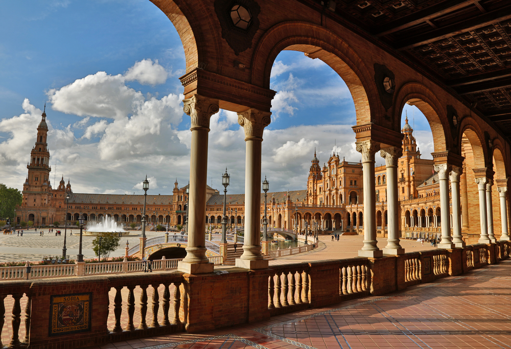Plaza de Espana in Seville, Spain